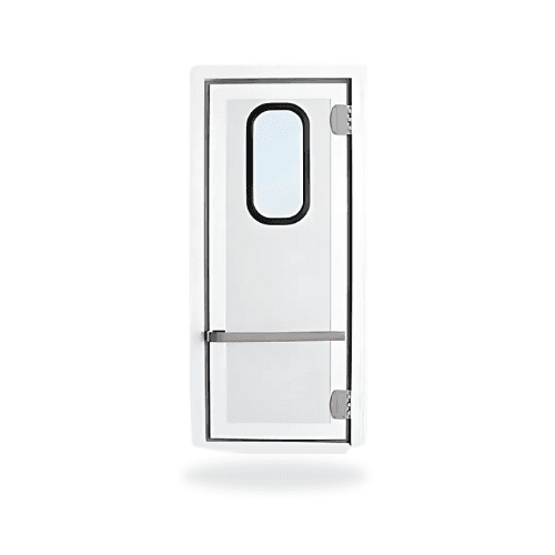 By-swing refrigerated door inside