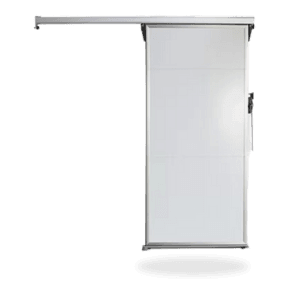 Sliding door for cooler